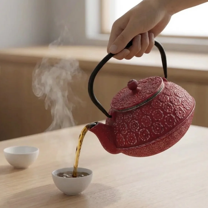 Théière en fonte japonaise traditionnelle