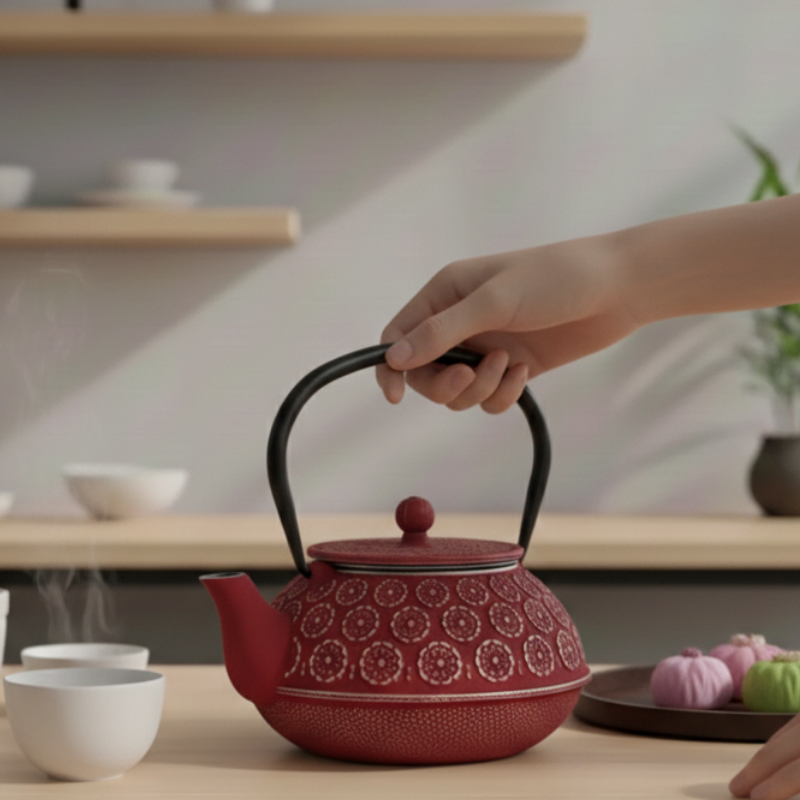Théière en fonte japonaise traditionnelle