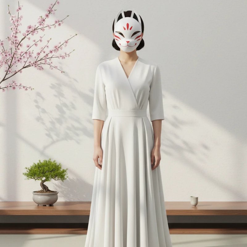 Masque halloween japonais