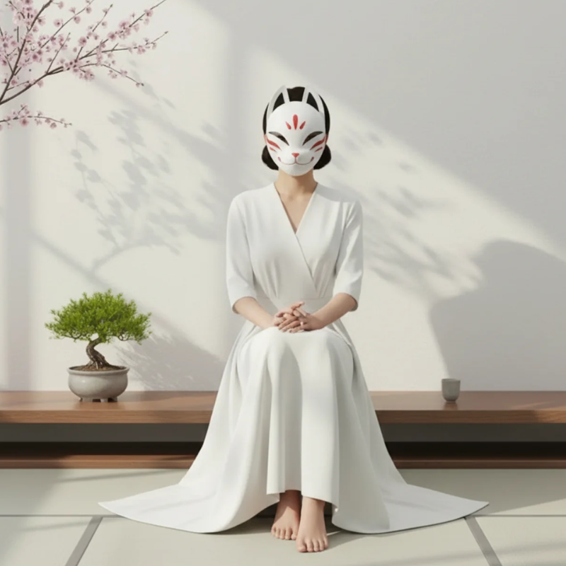 Masque halloween japonais