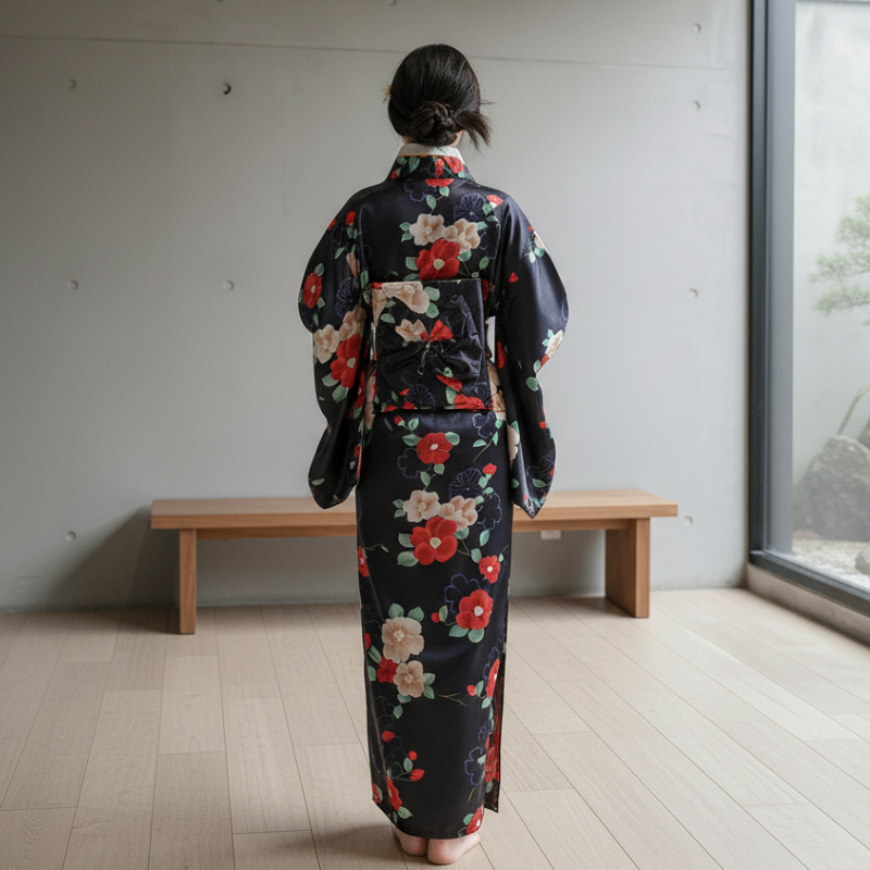 Peignoir kimono femme long