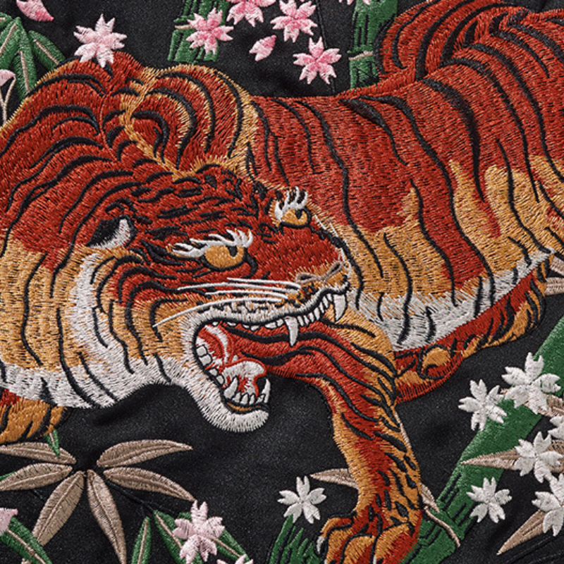 Veste vintage japonaise brodée