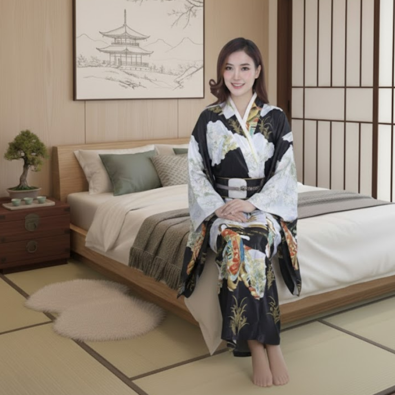 Kimono femme long oriental