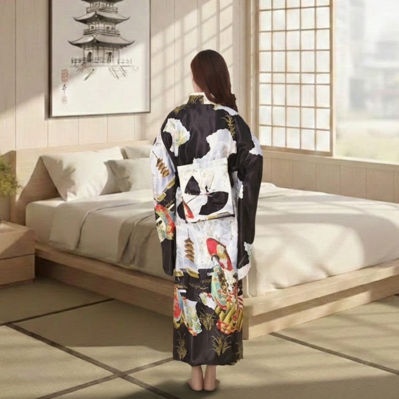 Kimono femme long oriental