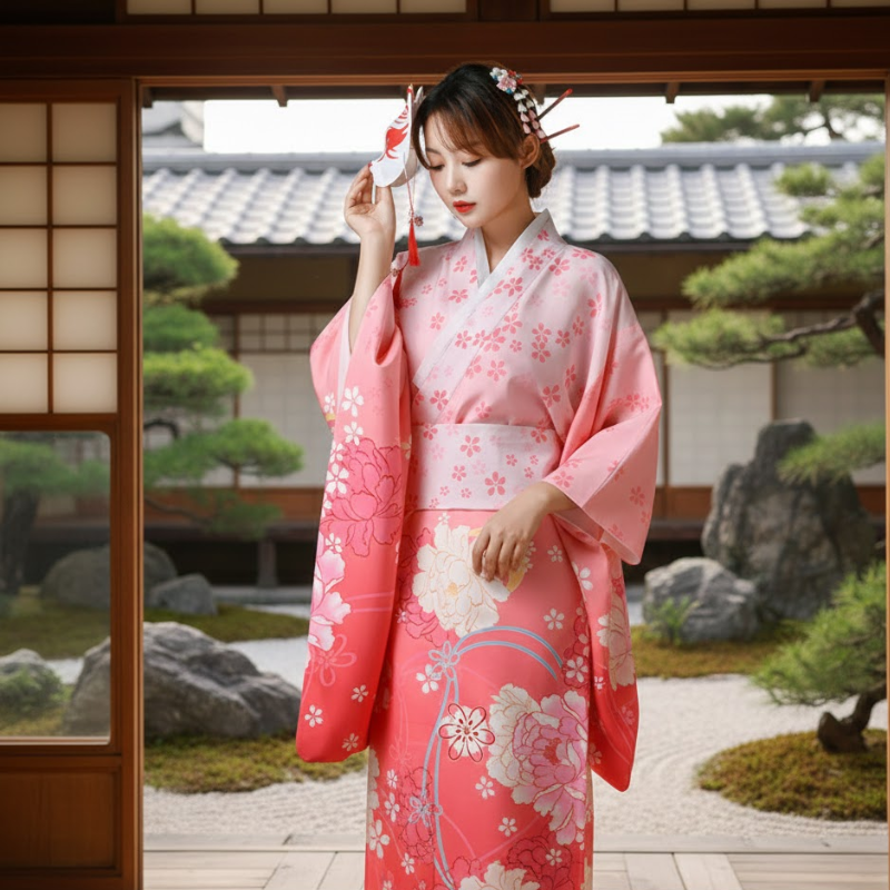 Yukata femme jolie