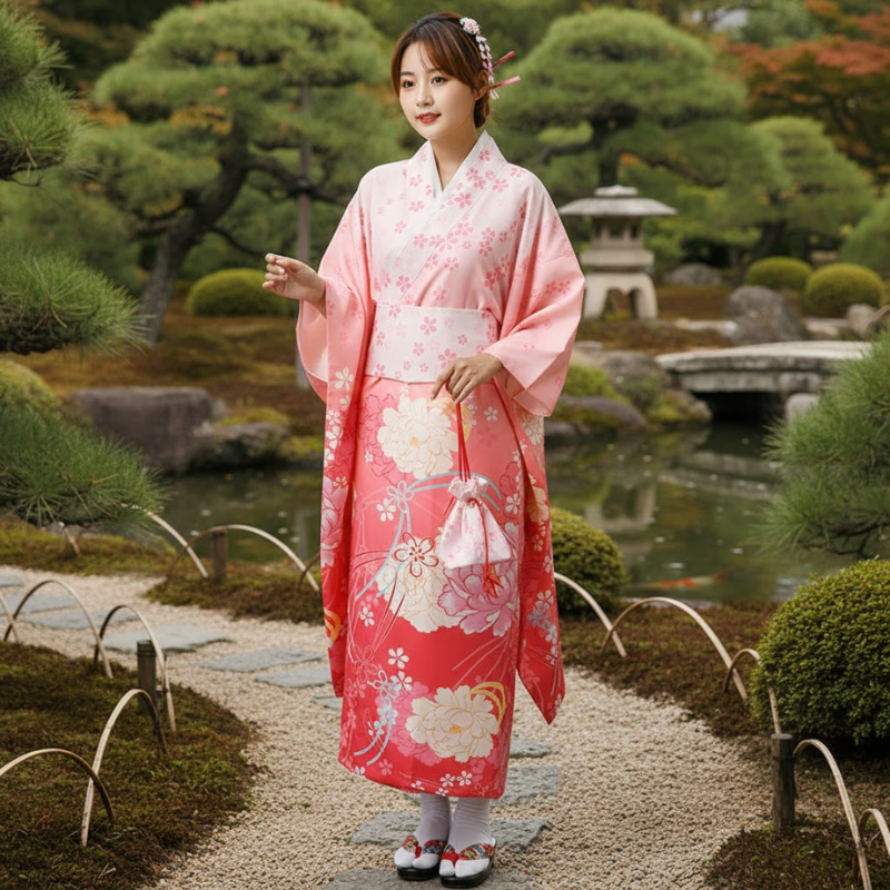 Yukata femme jolie