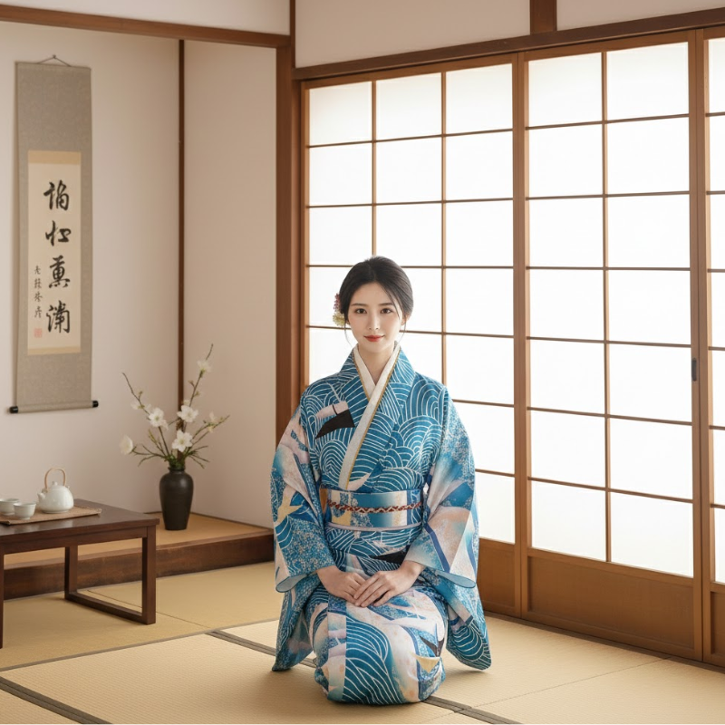 Kimono long été femme