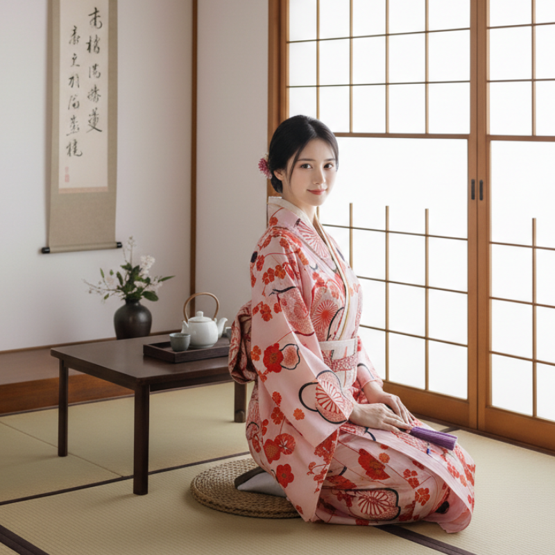 Kimono long été femme