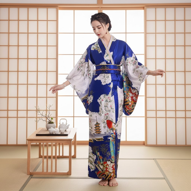 Yukata japonais femme motif