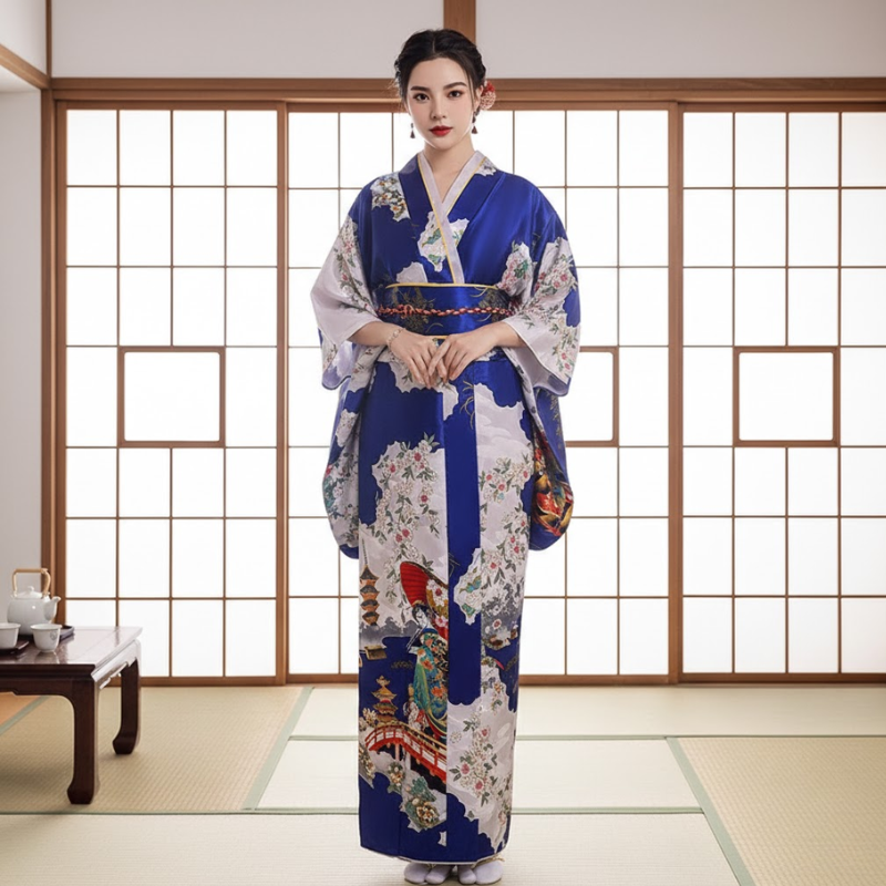 Yukata japonais femme motif