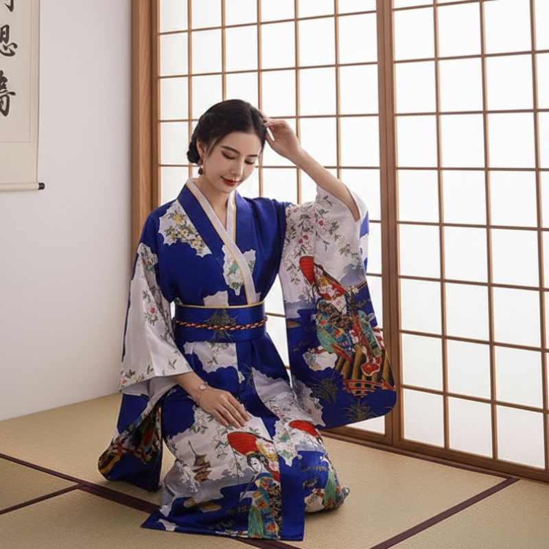 Yukata japonais femme motif
