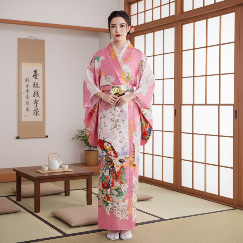 Yukata japonais femme motif