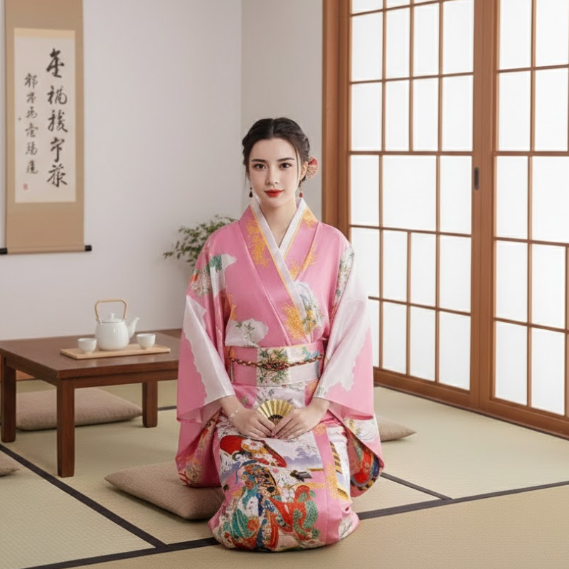 Yukata japonais femme motif