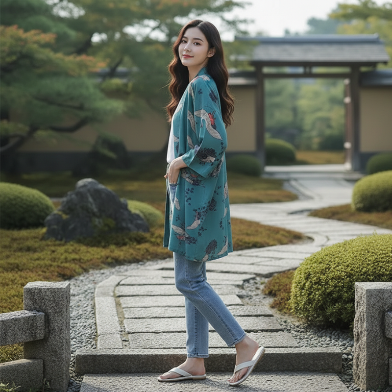 Chemise japonaise femme