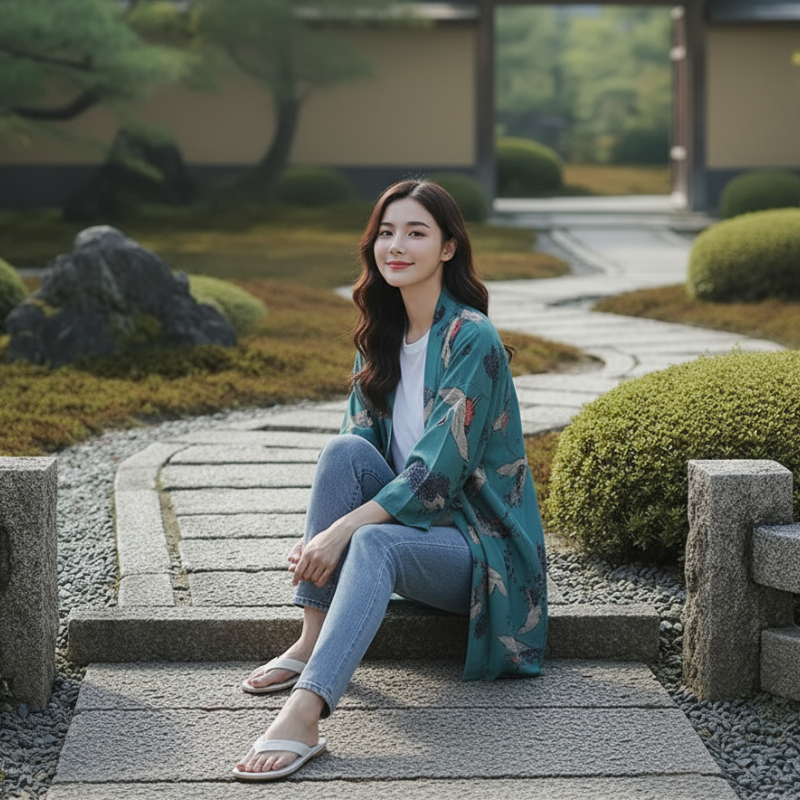 Chemise japonaise femme