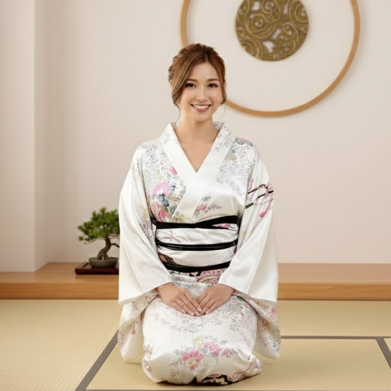 Robe japonaise pour femme