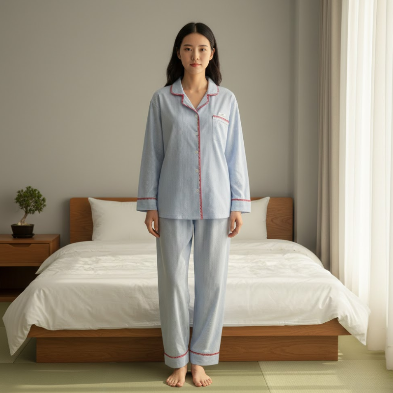 Ensemble de pyjama manche longue femme japonais