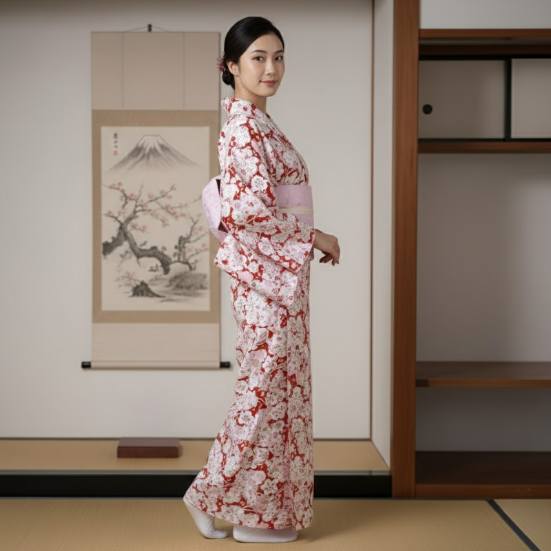 Yukata femme sakura