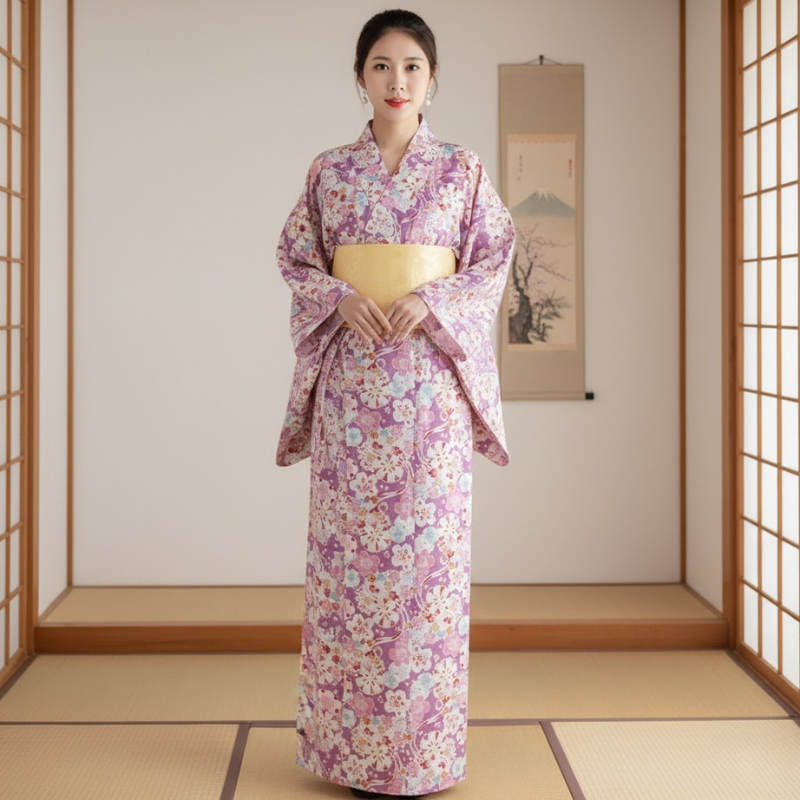 Yukata femme sakura