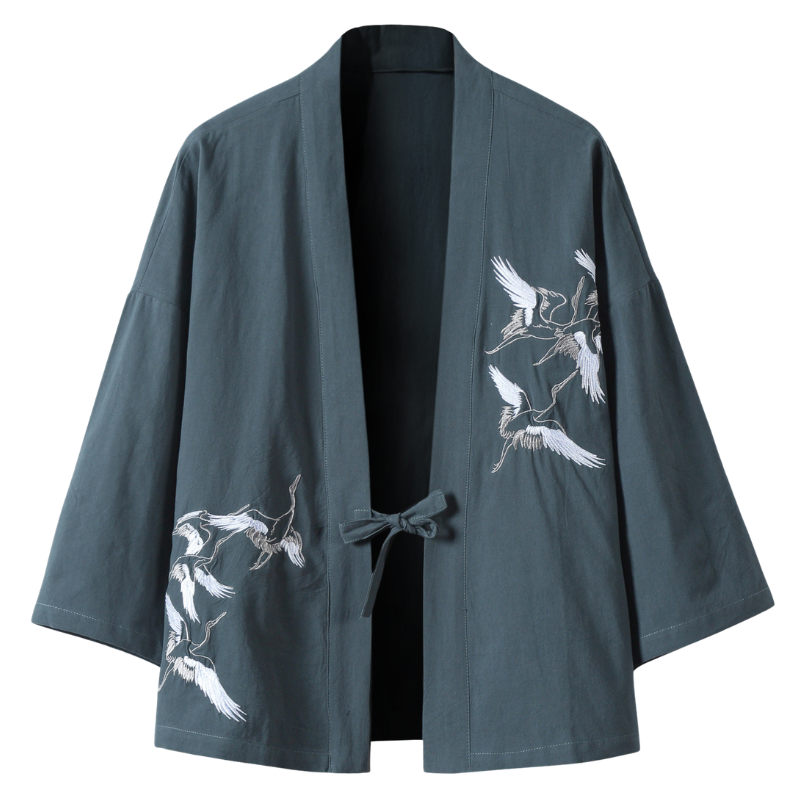 Haori à motif pour homme