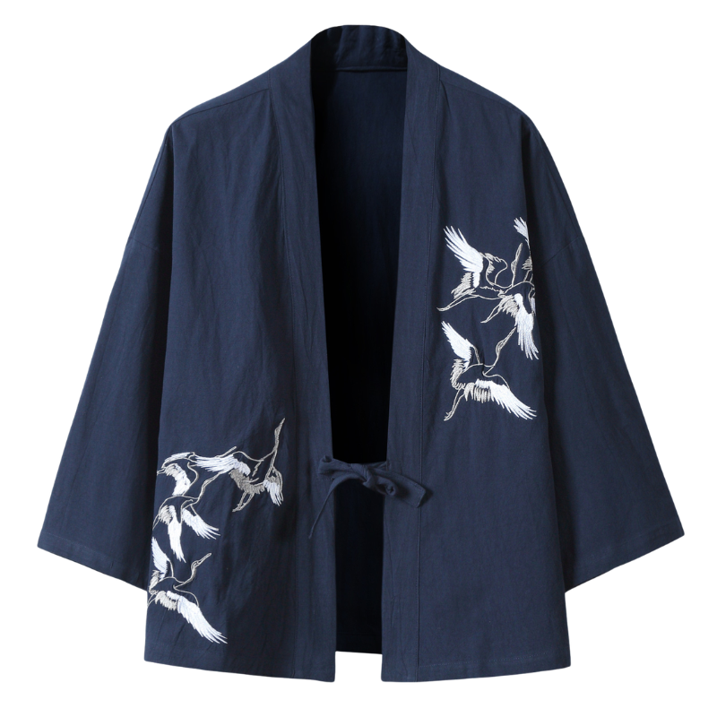 Haori à motif pour homme