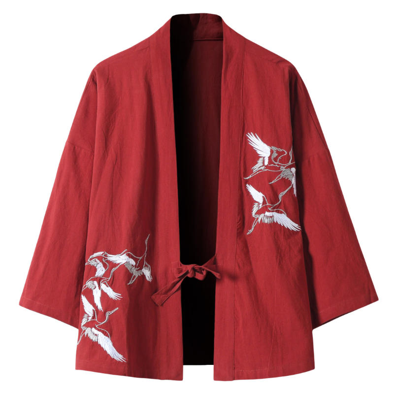 Haori à motif pour homme