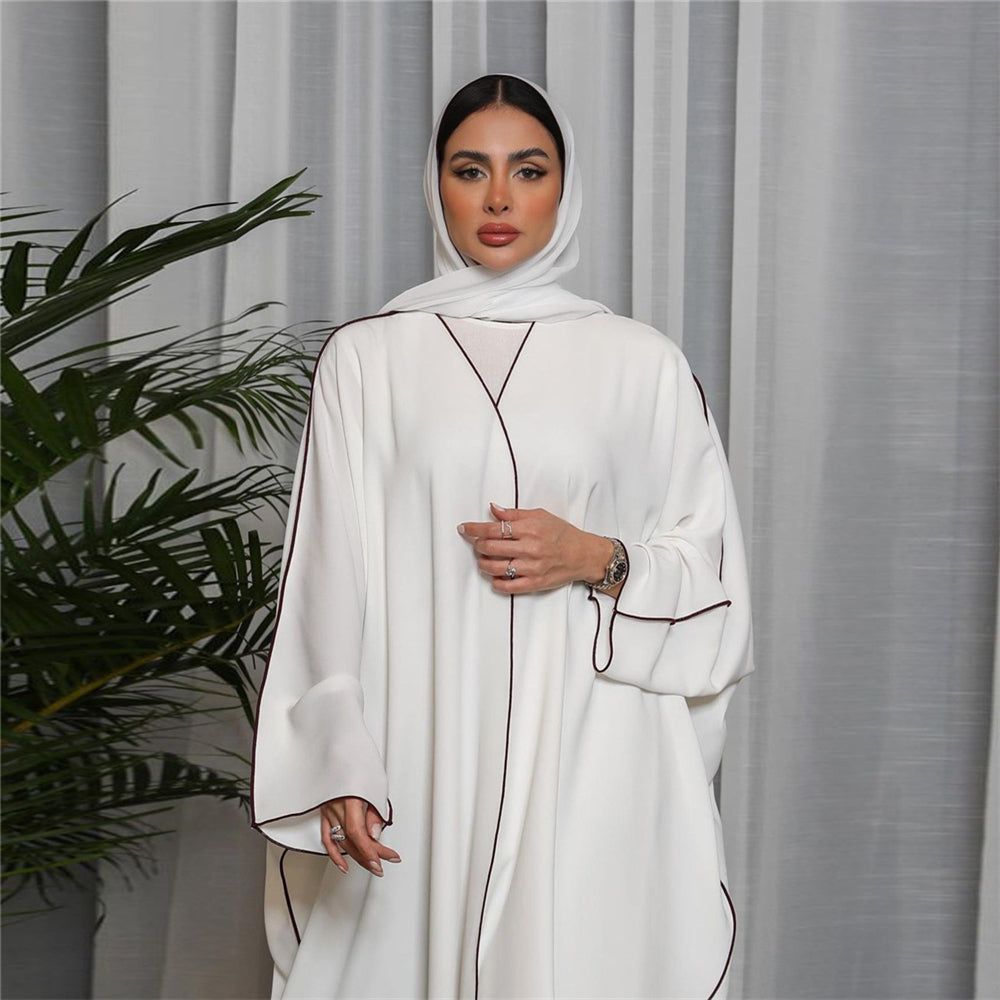 abaya kimono blanc - Taille unique