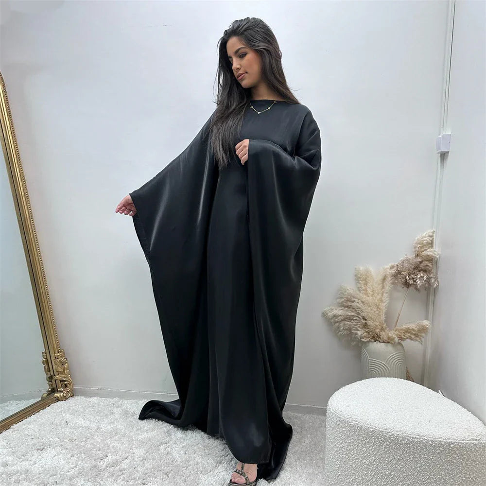 abaya kimono satin