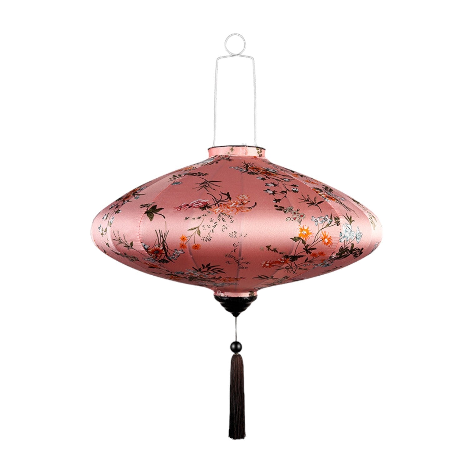 ancienne lanterne soie peinte japonais - 1 / 24X41cm