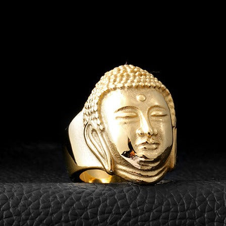 Bague Bouddhiste Porte-Bonheur - Or / 56