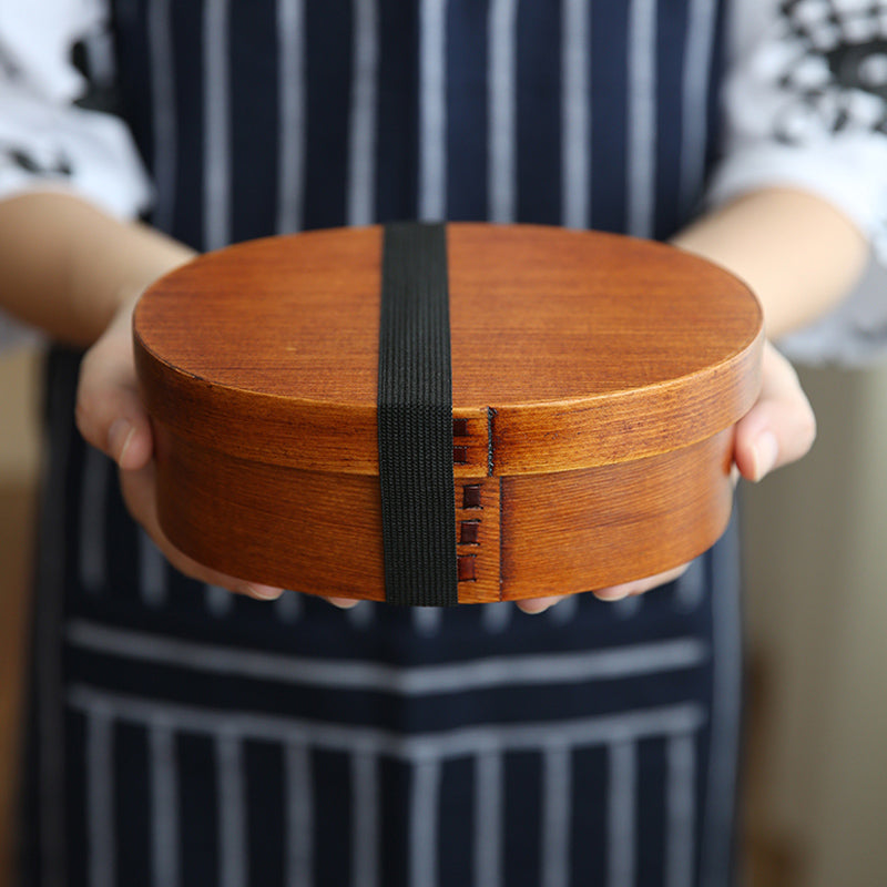 Bento box en bois - 17.5X13X6.5cm