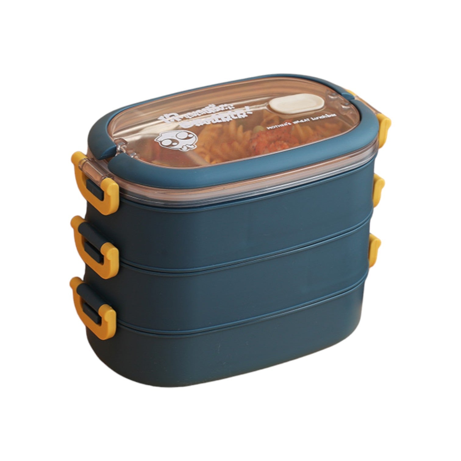 Bento box isotherme - Bleu / 3 Boîte + Cuillère