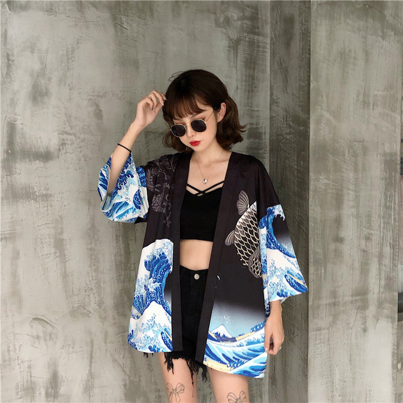 Blouse Kimono Femme ’Kanagawa’