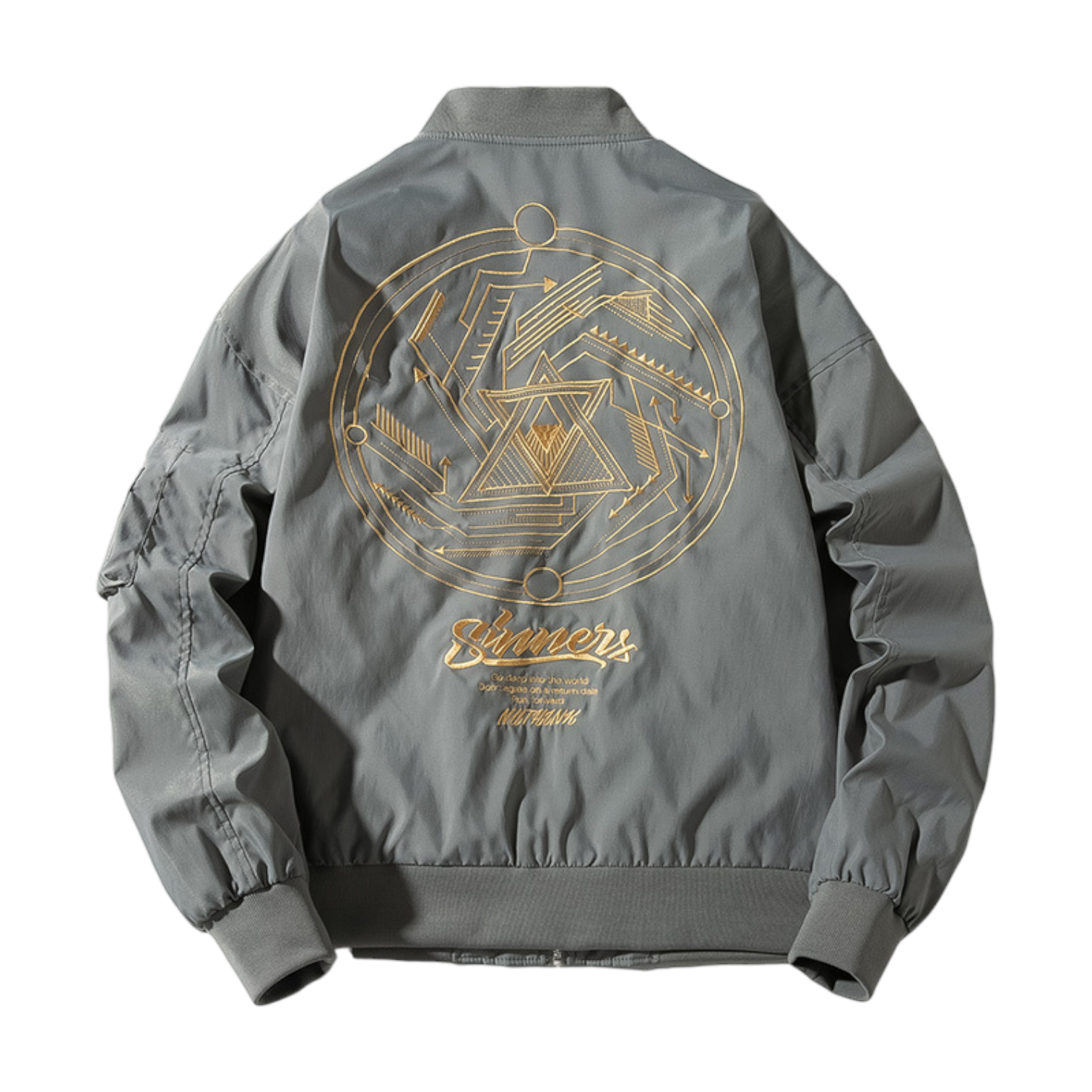 Bomber Jacket Brodé - Gris / S