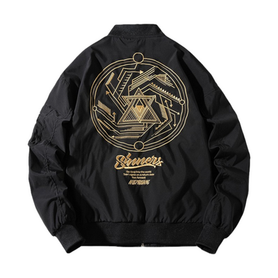 Bomber Jacket Brodé - Noir / S