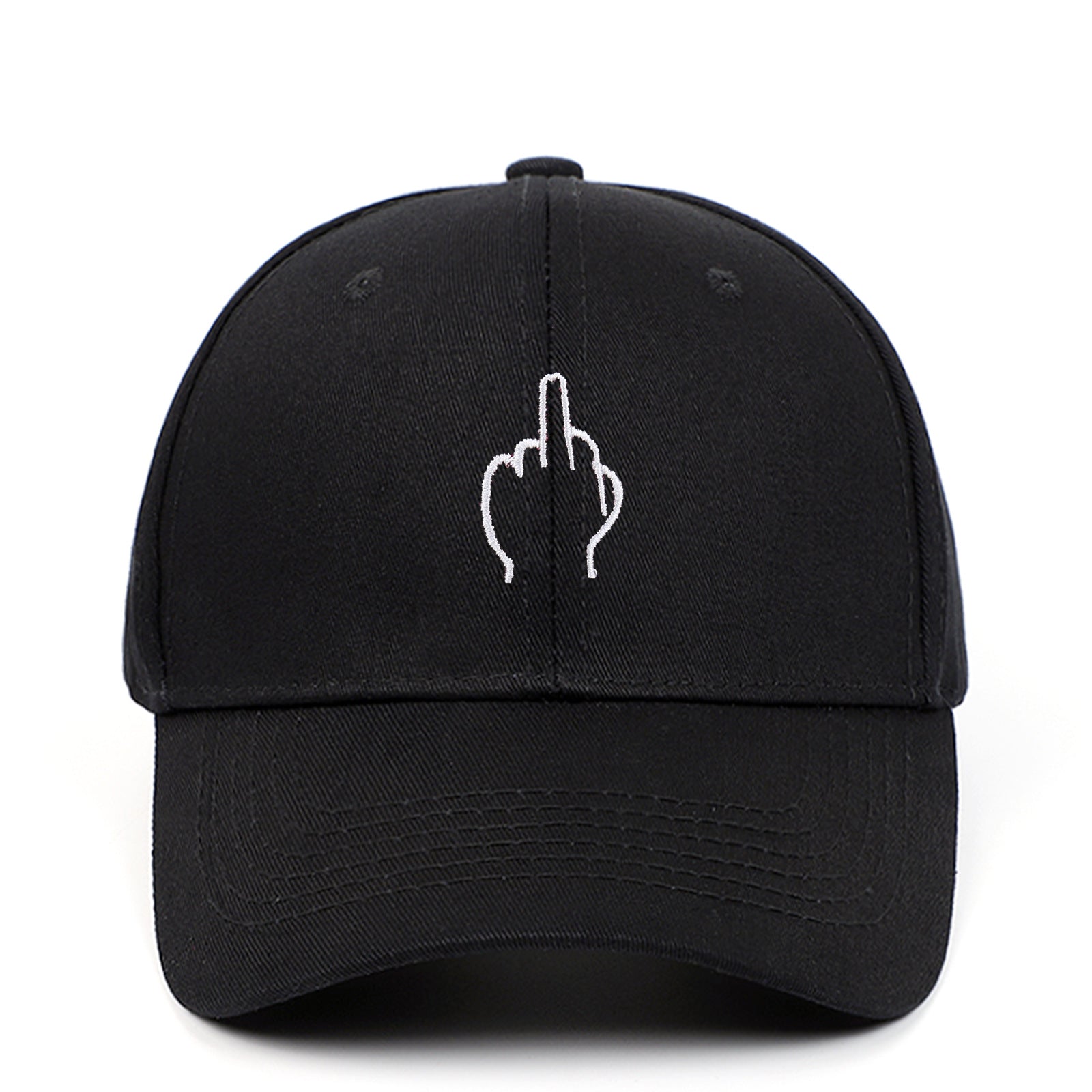 Casquette Doigt d’Honneur ’Fuck This’ - Noir / Ajustable