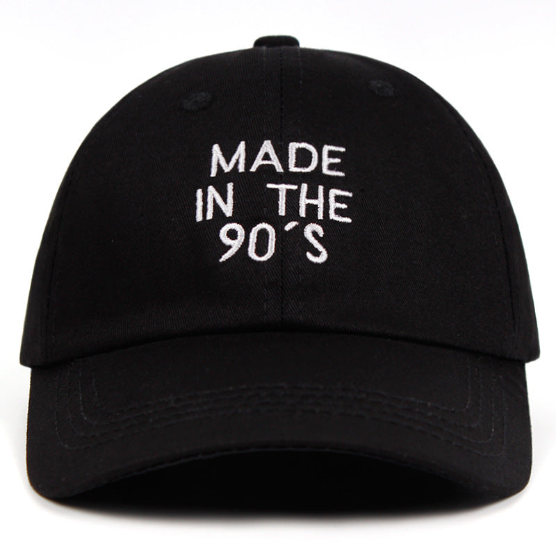 Casquette Old School ’Années 90’ - Noir / Ajustable