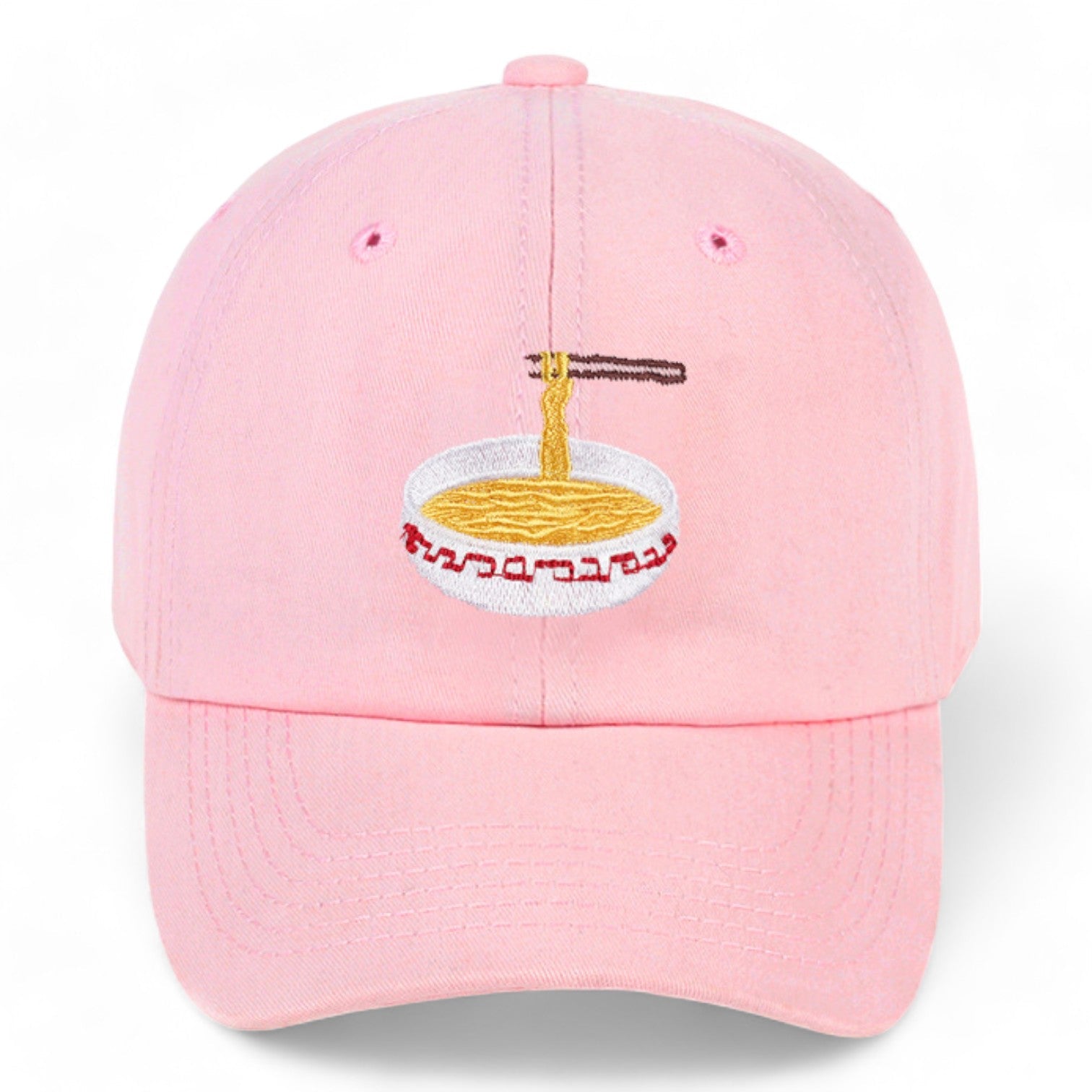 Casquette Ramen ’Bōru no Ashi’ - Rose / Ajustable