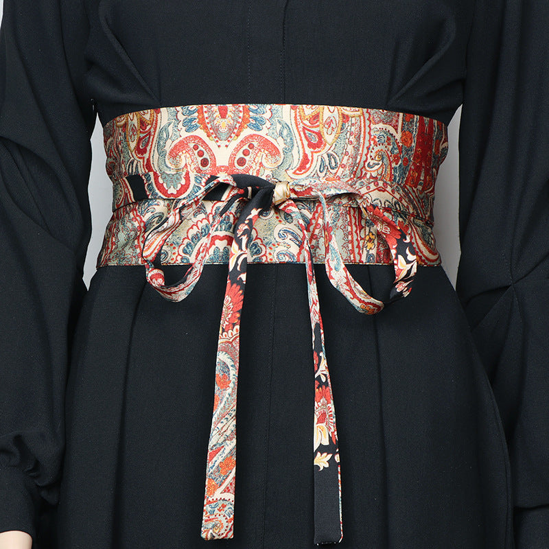 Ceinture Kimono Japonais Femme - Rouge