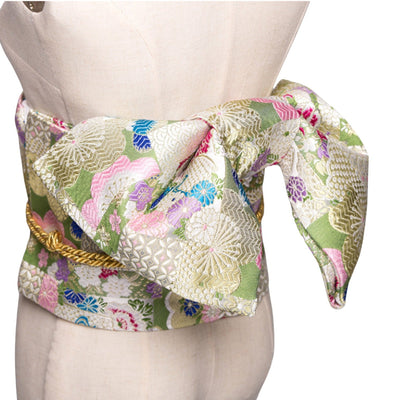 Ceinture Obi Tissu - Vert