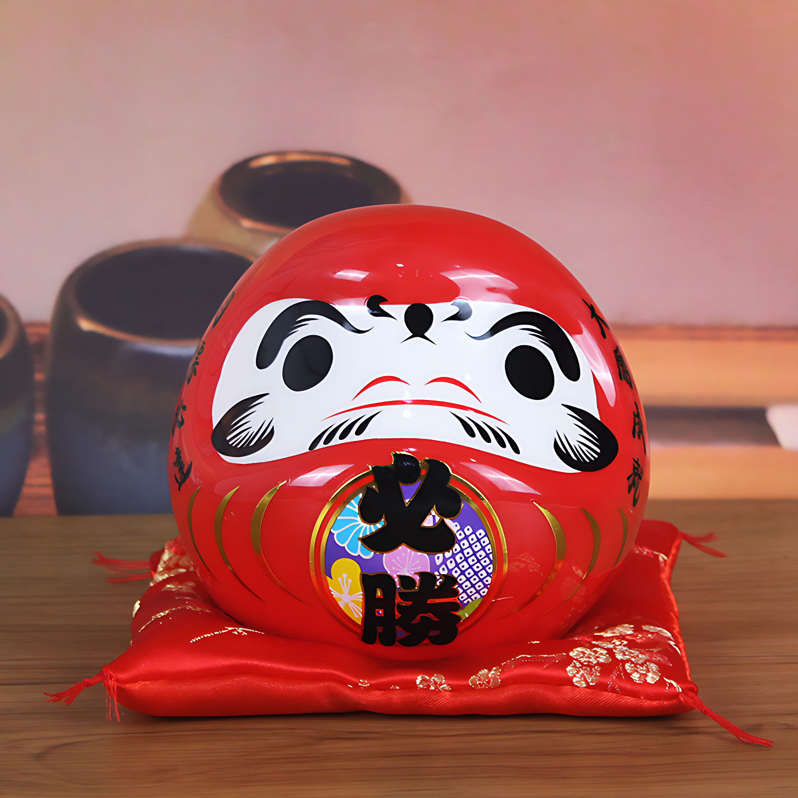 Daruma Rouge - 12 x 11 10 cm