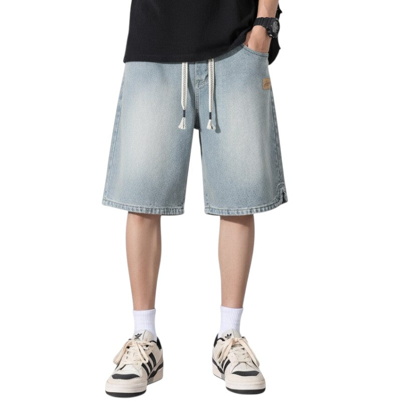 Streetwear denim shorts