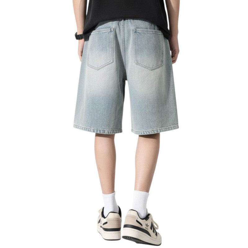 Streetwear denim shorts
