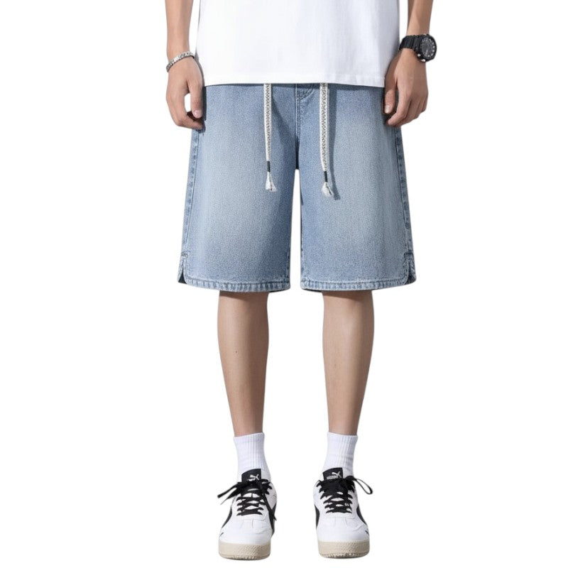 Streetwear denim shorts