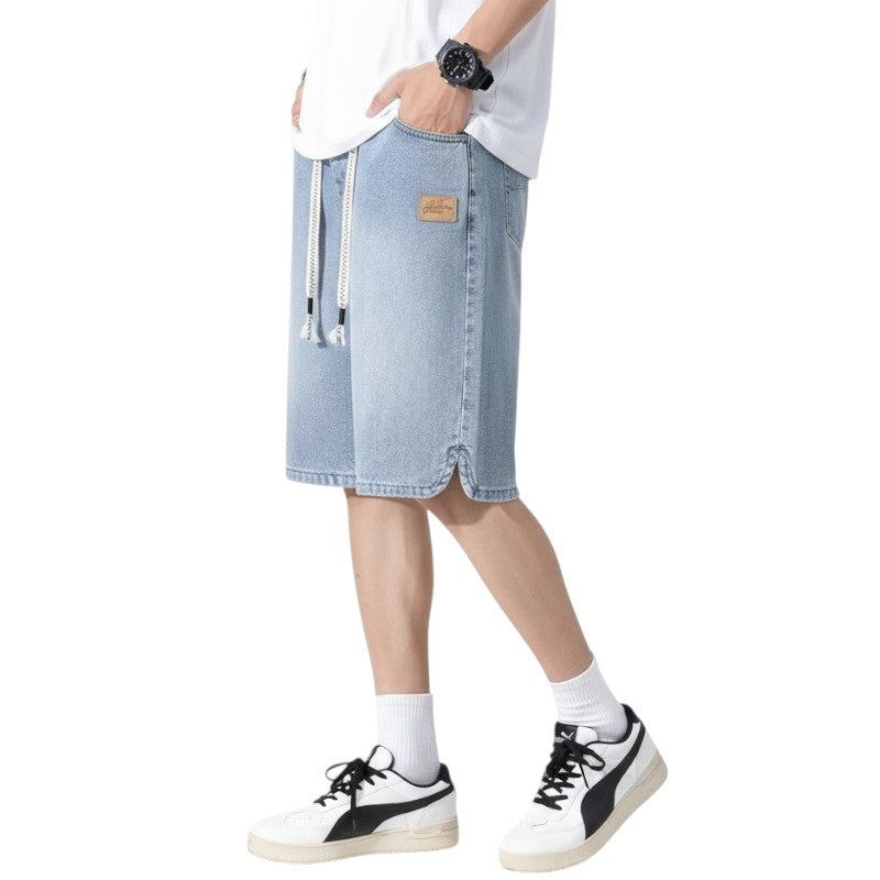 Streetwear denim shorts