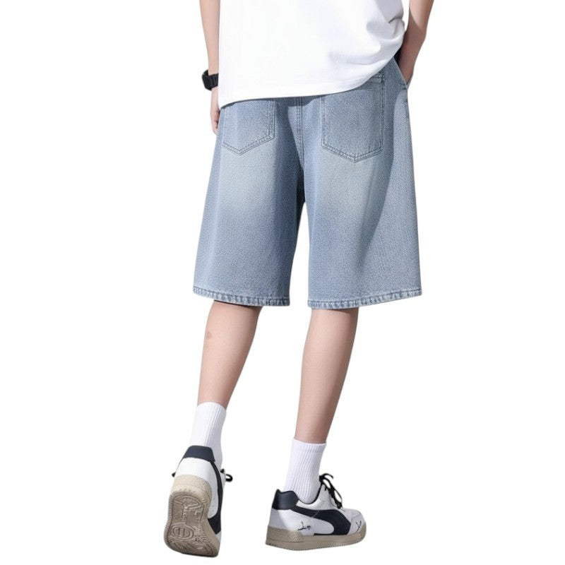 Streetwear denim shorts
