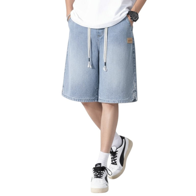 Streetwear denim shorts