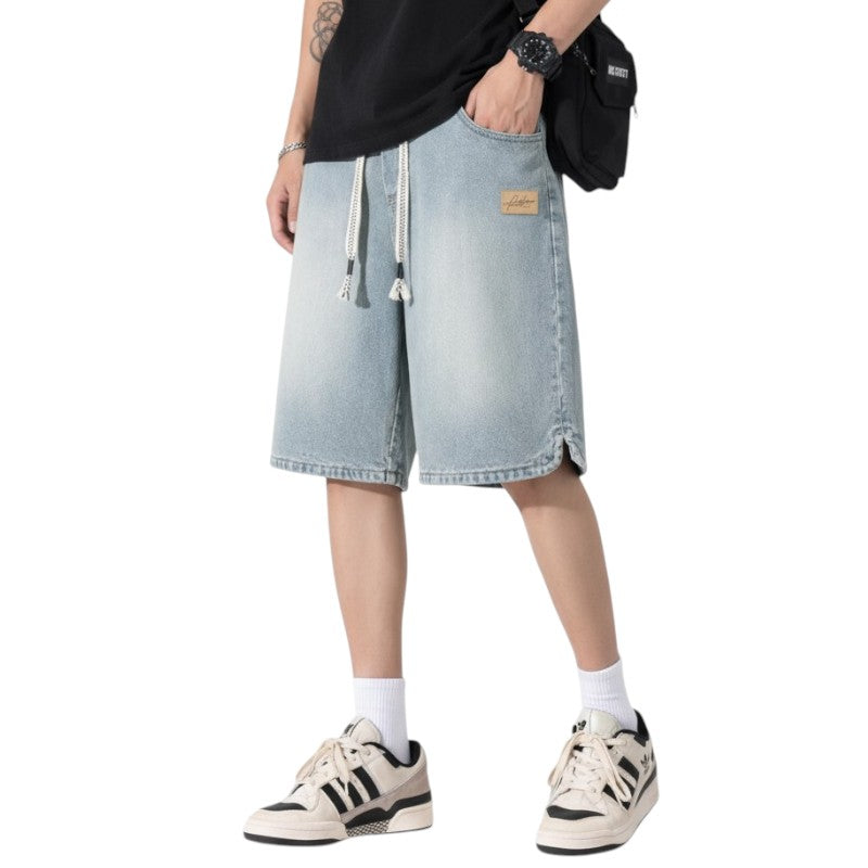 Streetwear denim shorts