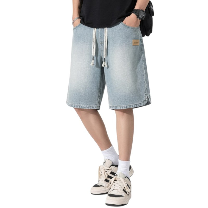 Streetwear denim shorts
