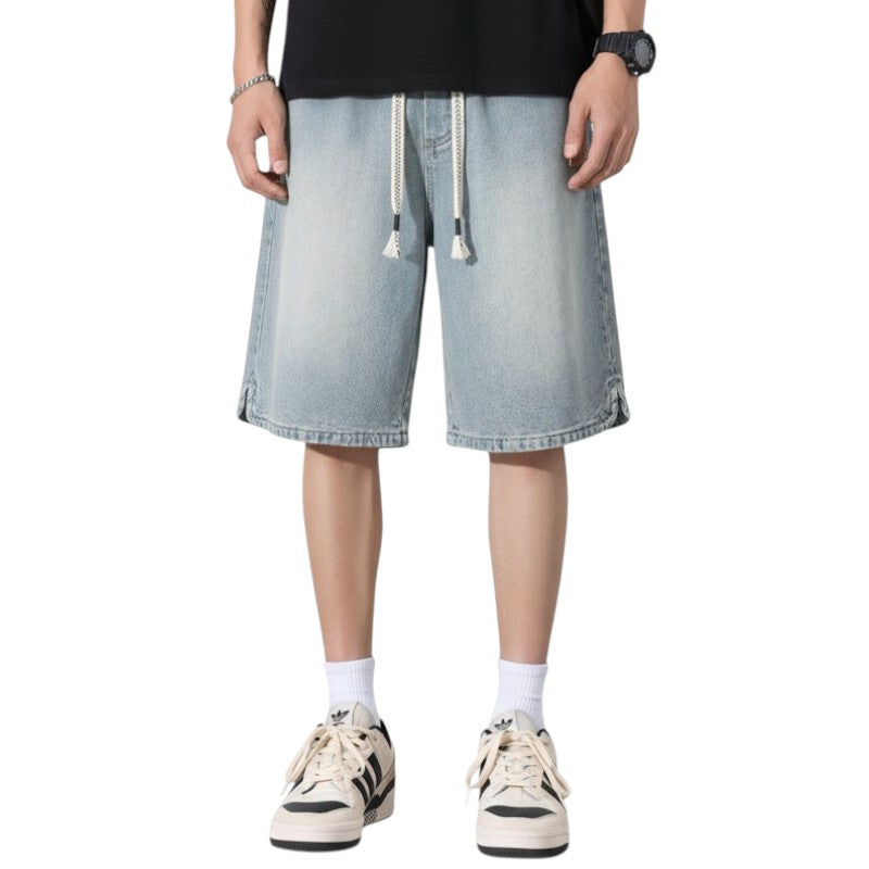 Streetwear denim shorts
